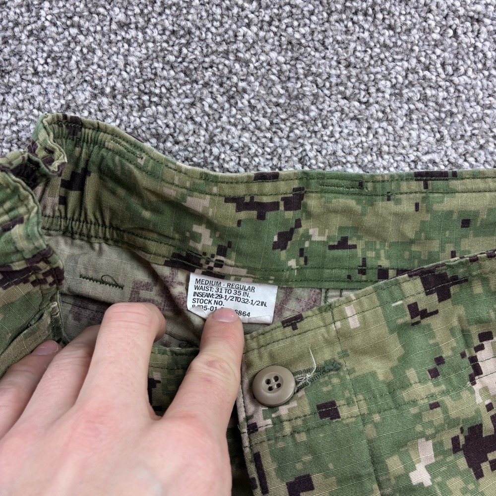 US Navy Pants Medium Regular Working Uniform Type III NWU Seals Camo Marines VGC - Picture 4 of 7